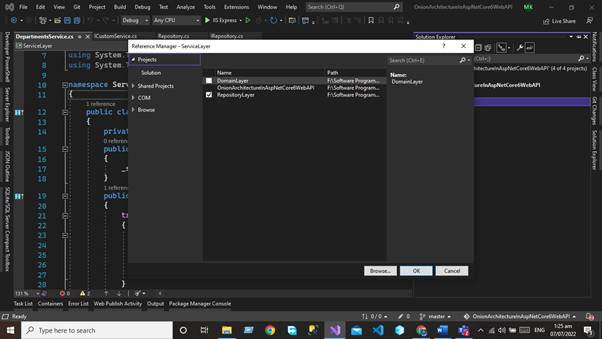 Onion Architecture in Asp.net Core 6 Web API